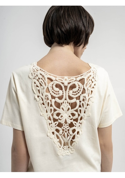 Loft Kadın T-shirt Ekru Lf2035272 24yp69000205 P69153
