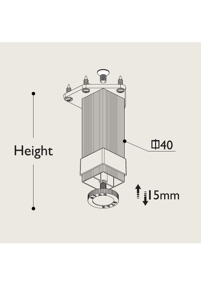 Gürçay Metal Mobilya Ayağı 40*40mm Aluminyum  (4 Adet)