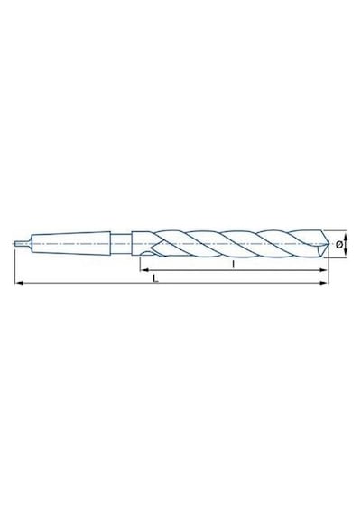 Fett 25,00mm İzar Dın1412c Hardox İçin Mors Konik Saplı Matkap Ucu