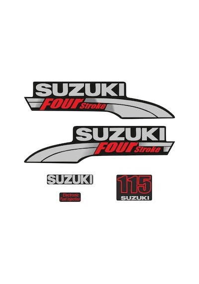 Suzuki 115 Hp 4 Zamanlı Tekne Sticker Etiket Modeli