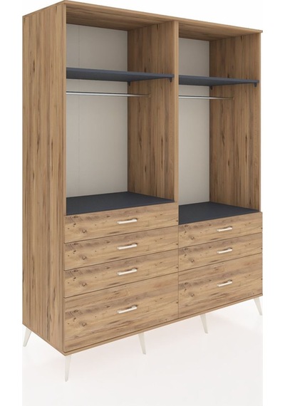 Kronos Gardrop 4 Raflı 7 Çekmeceli 2 Askılı 176x59x221 Çam-antrasit/çam Antrasit/çam Kronos Gardrop 4 Raflı 7 Çekmeceli 2 Askılı 176x59x221 Çam-antrasit/çam Antrasit/çam