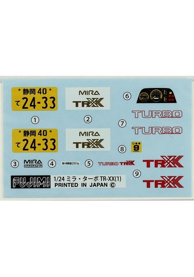 Fujimi Id-153 04637 1/24 Ölçek, Daihatsu Mira Turbo Tr-xx/aero, Otomobil Plastik Model Kiti