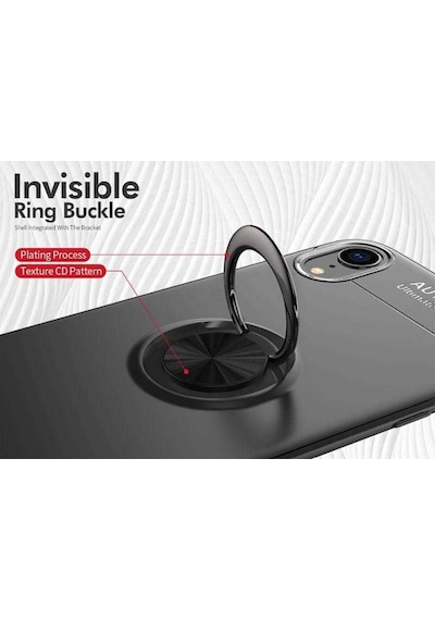 Apple Uyumlu iPhone XR 6.1 Kilif Yüzüklü Magnetli Ravel Case 389753775
