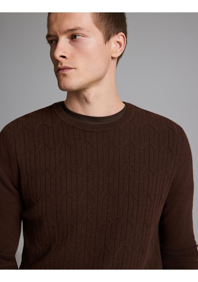 Pierre Cardin Koyu Kahverengi Yün-kaşmir Karışımlı Bisiklet Yaka Triko Kazak 50330171-vr084 Pierre Cardin Koyu Kahverengi Yün-kaşmir Karışımlı Bisiklet Yaka Triko Kazak 50330171-vr084