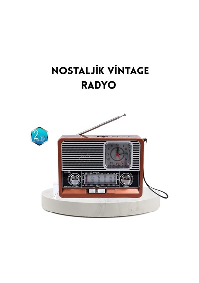 Dekoratif Vintage Radyo Klasik Görünüm, Modern Fonksiyon Ve Uzun Ömürlü Kullanım - Lisinya