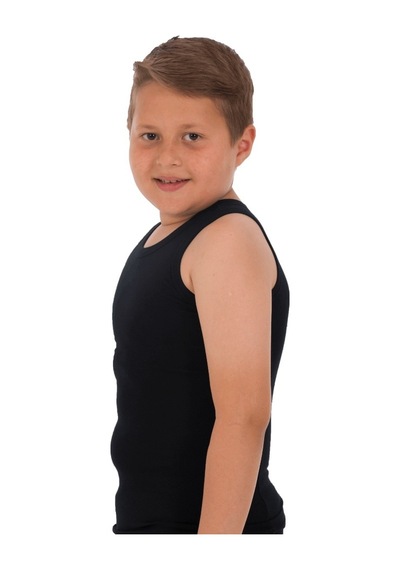 The Don Süprem Erkek Çocuk Atlet Siyah