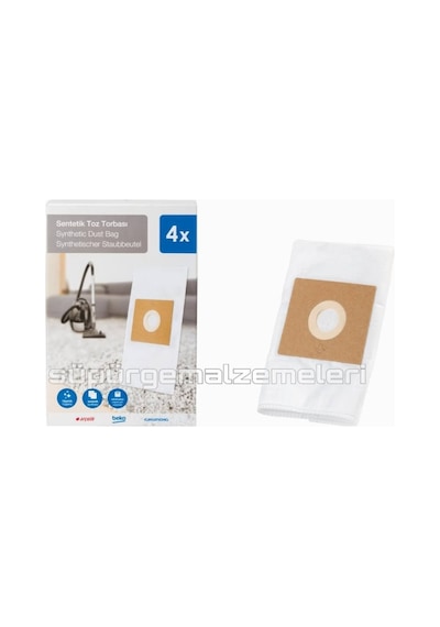 Beko Uyumlu Bks 2240 Kutulu Toz Torbası 4 Adet