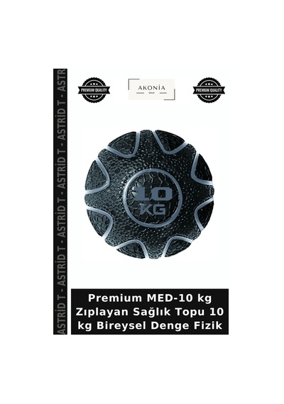 Premium Med-10 Kg Zıplayan Sağlık Topu 10 Kg Bireysel Denge Fizik