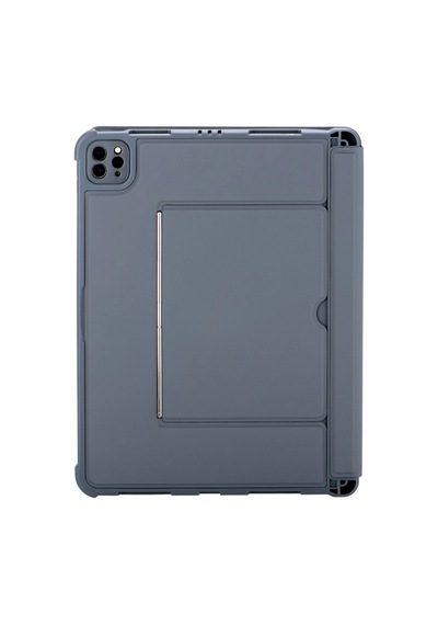 Apple T5504d İpad Pro 11 2024 Kılıf Palermo Ledli Klavyeli Standlı Tablet Kılıfı - Siyah Arka Kapak