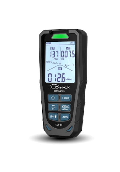 Loyka Emf-01 Profesyonel 3 Eksen Emf & Rf Elektromanyetik Alan Radyasyon Dedektörü Siyah