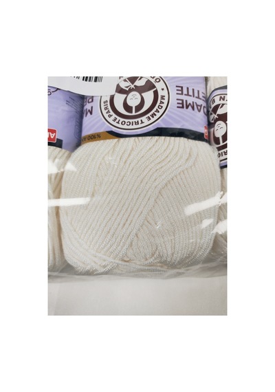Madame Petite Antipilling Beyaz El Örgü İpi 3 Adet Amigurumi İpi - Renk: 111