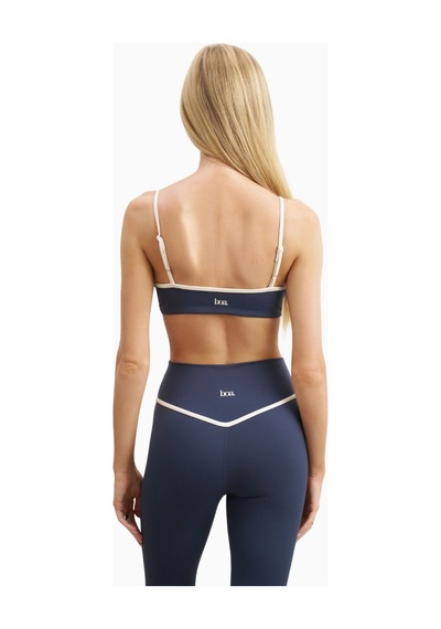 Because Of Alice Base Contrast Trim Cami Bra Tamamlayıcı Spor Sütyeni Mavi
