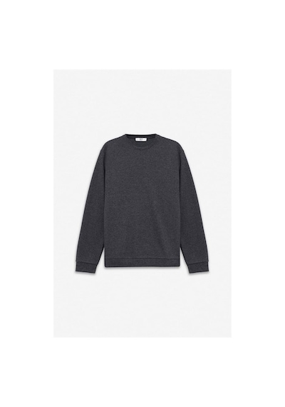 Süvari Antrasit Regular Düz Bisiklet Yaka Sweatshirt Ssw2013700003-s08