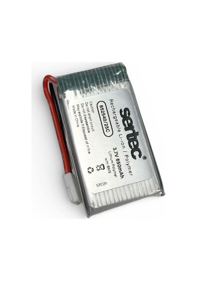 Sertec 852540 3.7v 650mah 25c Li-polymer Pil Soketli 1s Devreli