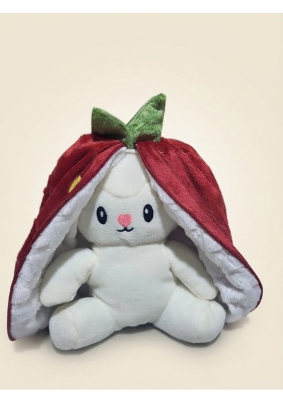Peluş Meyveli Tavşan -55 Cm Kırmızı