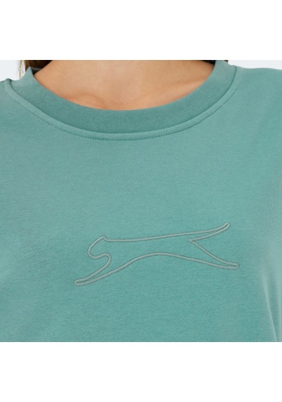 Slazenger VIKENTI SW Oversize Kadın Cepli Oversıze Yeşil Sweatshirt