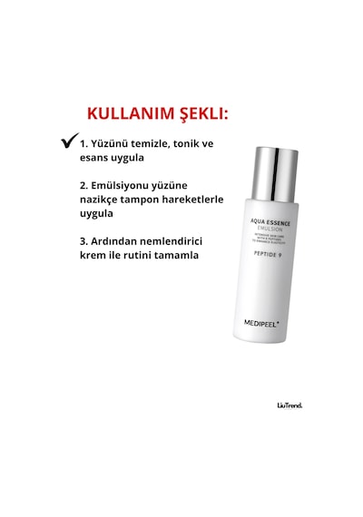 Medipeel Peptide 9 Aqua Essence Emulsion 250 Ml Canlandırıcı Yüz Emülsiyonu M0065