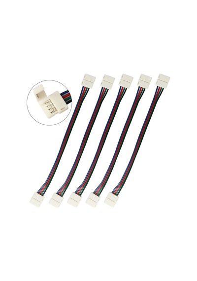 5 Adet 10 Cm Rgb Şerit Led Ekleme Aparatı Kablolu