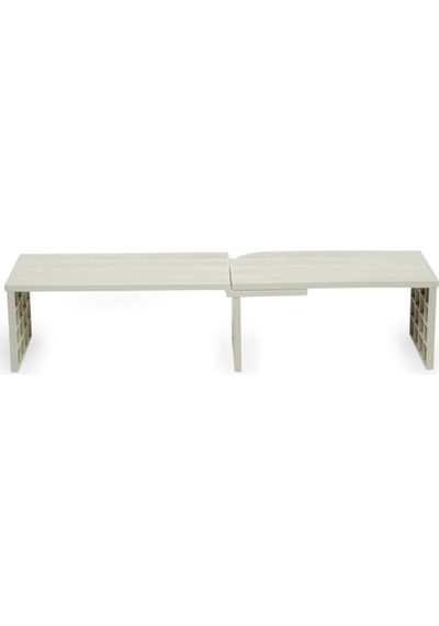 Deco Raf Düzenleyici Organizer 2 Farklı Kullanım Çok Amaçlı Dolap İçi Düzenleyici Beyaz