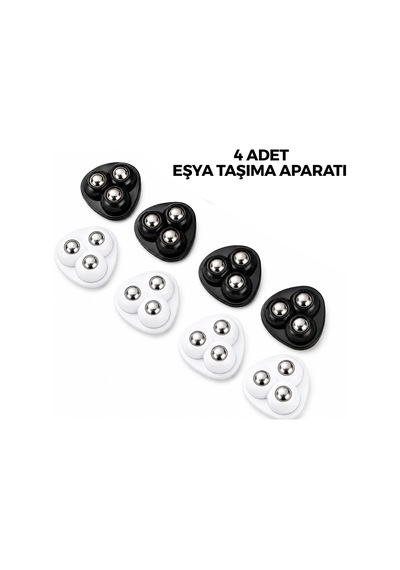 4pcs 3 Bilya Tekerlekli Poşetli Mobilya Eşya Taşıma Aparatı 360 4741