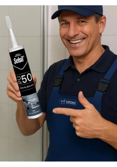 Selsil Pu Mastik 280 Ml Siyah 5 Adet ,alüminyum Tabanca Siyah
