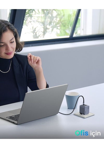 Ugreen Nexode Pro 45w Gan Hızlı Şarj Cihazı Qc Pd 2xusb-c Uzay Grisi