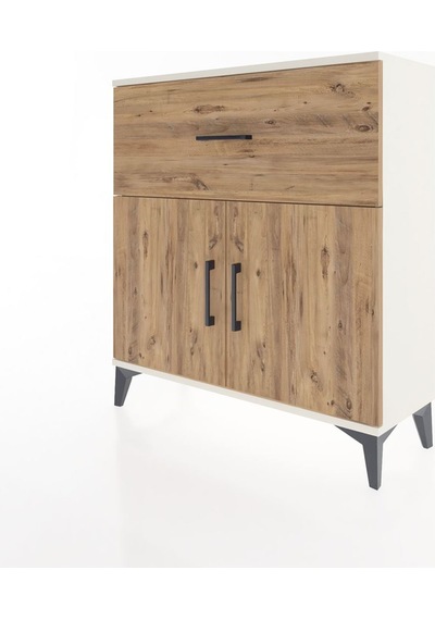 Arges Şifonyer Tek Raflı Tek Çekmeceli 2 Kapaklı 88x30x96 Ayt... Aytaşı