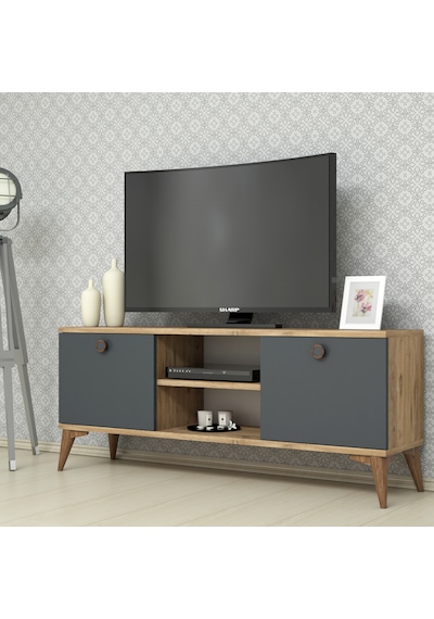 Ferniso Mobilya 120 Cm Tv Ünitesi Çam-antrasit