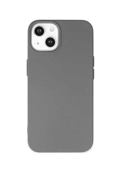 Apple iPhone Uyumlu  Uyumlu 14 Kılıf Nano İçi Kadife Silikon - Gri