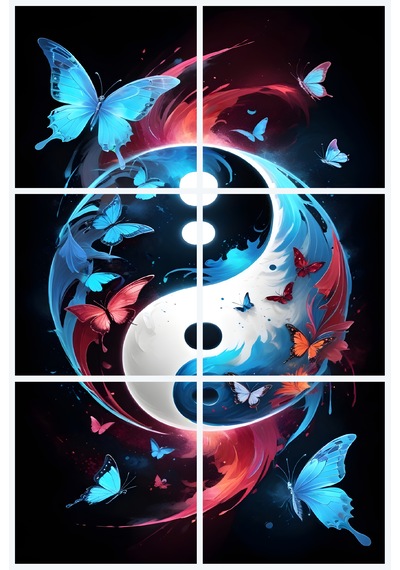 Yin Yang 23 - Pwc Tablo - Ev&ofis Dekorasyonu
