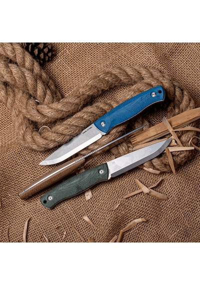 Real Steel Pathfinder Mikarta Sap 14c28n Çelik Kamp Bıçağı 3851d Kum