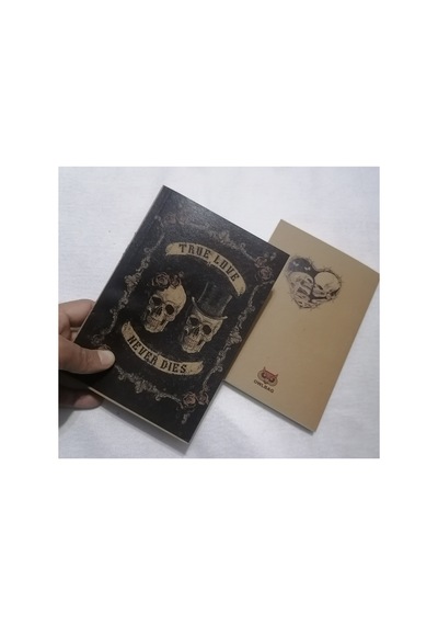 Owl Bag Özel Tasarım Vıntage Görünümlü True Love Never Dies Desenli Defter Çok Renklı