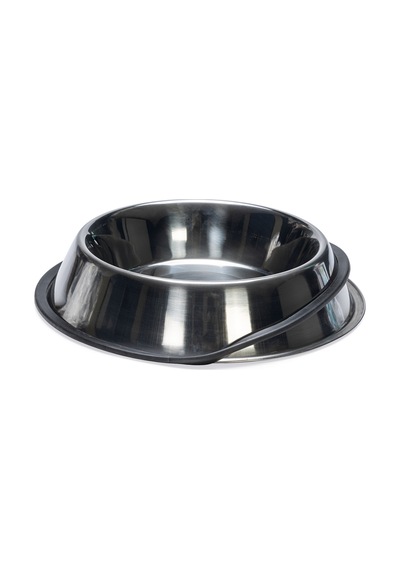 Beeztees Köpek Mama Su Kabı, Paslanmaz Çelik, Kaymaz, 22cm, 1,6l