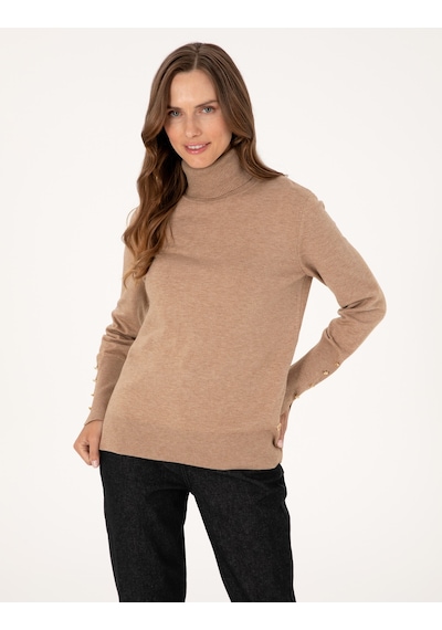 Pierre Cardin Kadın Bej Kazak /triko 50310886-vr011 Bej