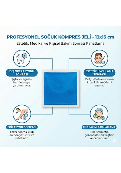 Mor 13x13 Cm 20 Adet Soğuk Kompres Jel Buz Aküsü Soğuk Zincir Buz Jeli Buz Torbası Strafor Kutu İçi Jel