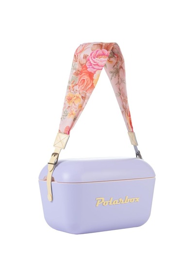 Flower Yellow%100 Pamuk Kayışlı Lila Sarı Soğuk Ve Sıcak Tutucu Thermo Çanta 20 Lt Lila-sarı Altın - Siyah