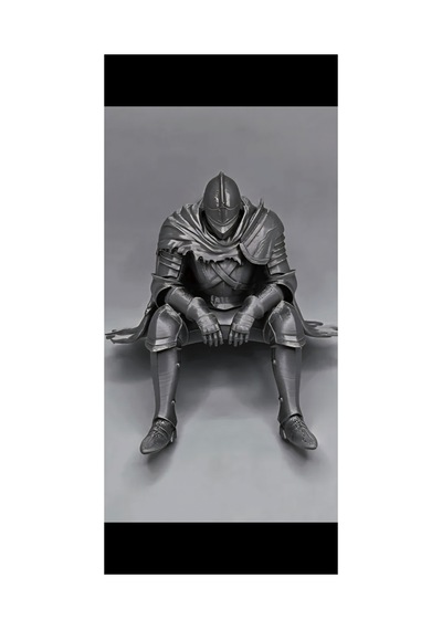 Knight Souls Oturan Figür 10 Cm