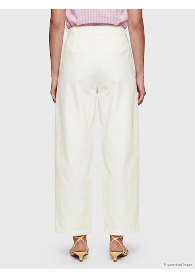 Lcw Vision Ekru Loose Fit Kadın Pantolon