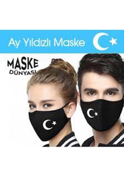 Yıkanabilir Kumaş Maske Siyah