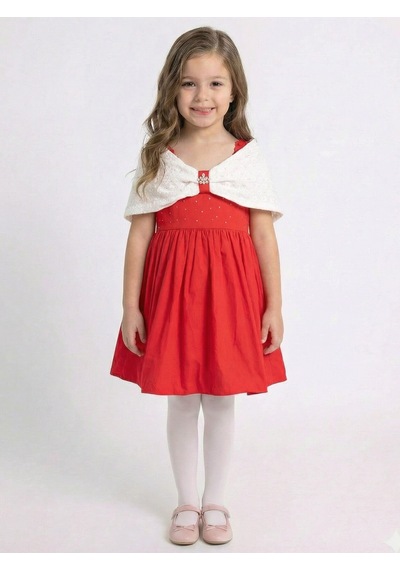 Xo Kids Kız Çocuk Elbise 2-5 Yaş 5884 Kırmızı