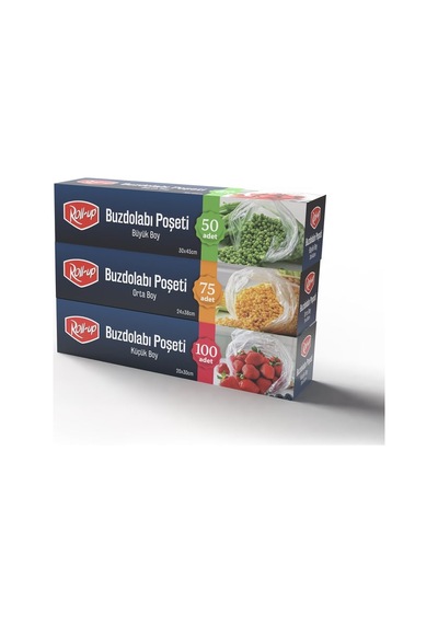 Roll-up Buzdolabı Poşeti Orta Boy 24x38cm 75 Adet 24'li Paket
