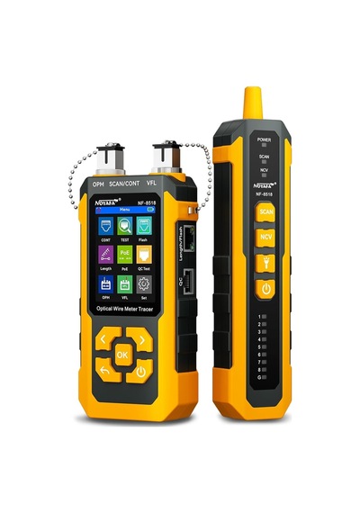 Noyafa Nf-8518 Çok Fonksiyonlu Ağ Ve Fiber Test Cihazı Opm, Poe, Vfl, Cat6