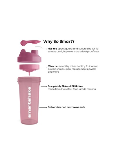Glossy Lite Protein Shaker, 800 Ml, Sızdırmaz, Bpa İçermez, Erkek Ve Kadınlar İçin Hediyeler, Spor Salonu Çalkalay Ahududu