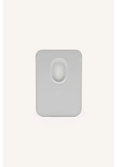 Defacto Magsafe Unisex Suni Deri Gri Gümüş Kartlık I6568axnssr3 Gri-sr3