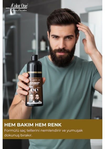 Koyu Kahverengi Dark Brown Saç Şampuanı 300 Ml & Ton Etkisi Tüm Saç Tipleri