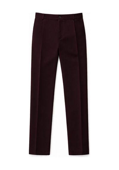 Antioch Pileli Relaxed Fit Erkek Pantolon Bordo