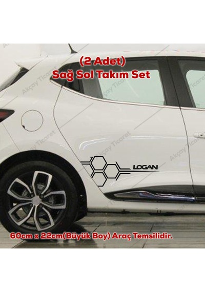 Logan Kapı Altı Sticker Dacia Logan Sticker Dacia Oto Sticker