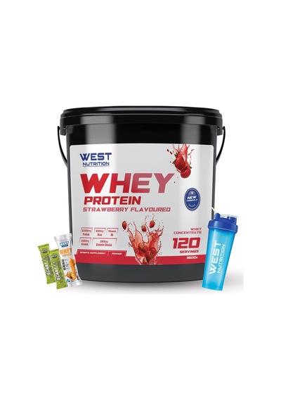 West Nutrition Whey Protein Tozu 3600 Gr 120 Servis  Hediye