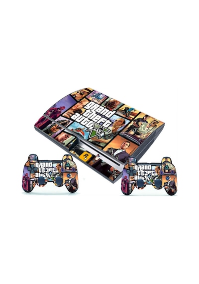 PS3 GTA V Skin Sticker Çizik Koruma Seti