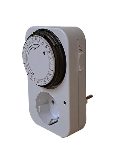 XKOREN Priz Tipi Mekanik Analog Zaman Saati 24 Saat Günlük Programlama 15 Dk Zaman Aralığı Tak Kullan 3500W 220-240V